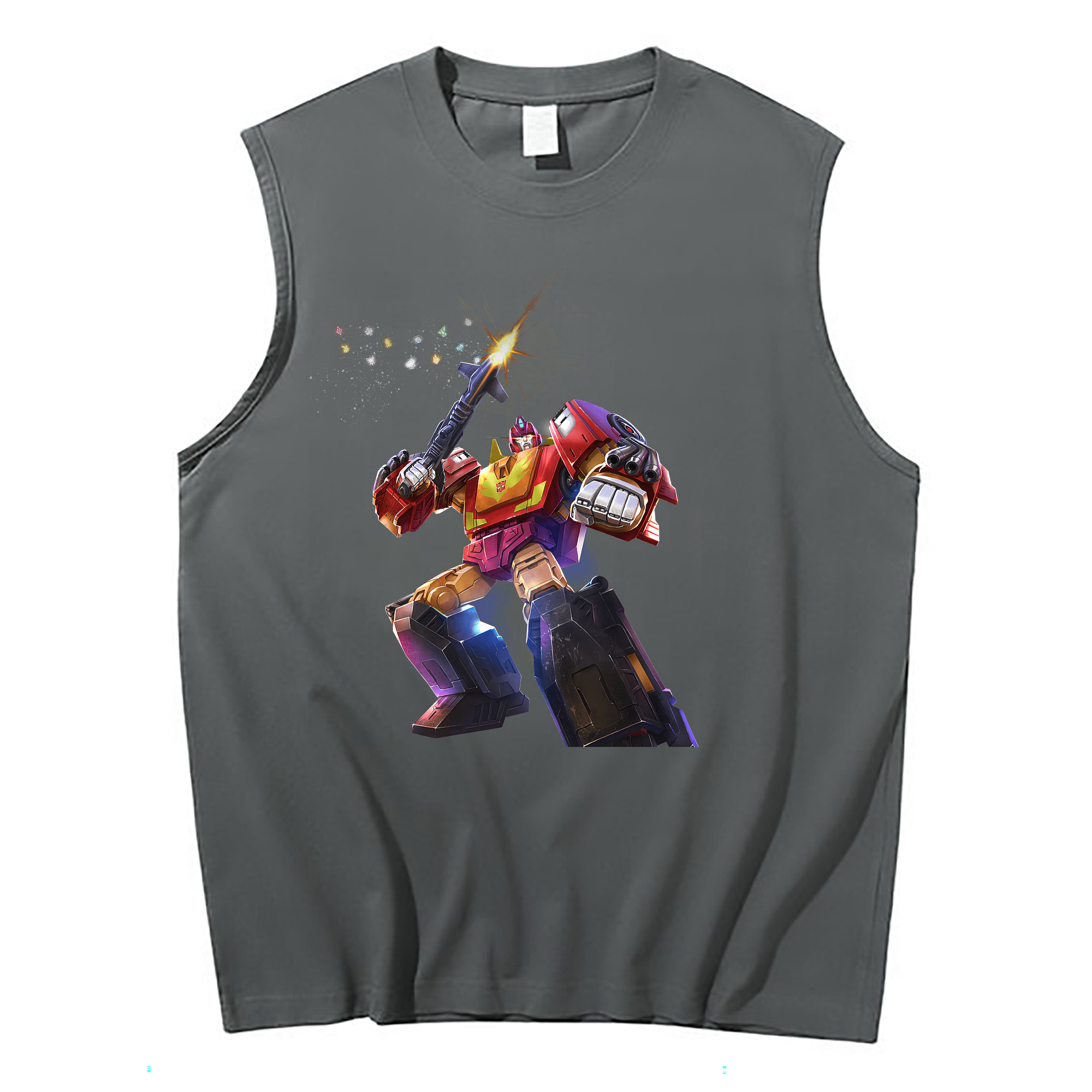 （画像用） Transformers トランスフォーマー コットン100％タンクトップ（フロントプリント）
